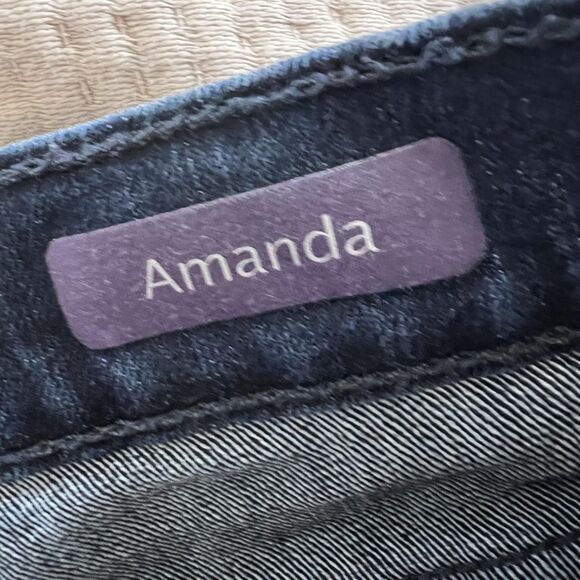 Gloria Vanderbilt Jeans Womens 16 Blue Amanda Stretch Denim High Rise Classic - Picture 12 of 14